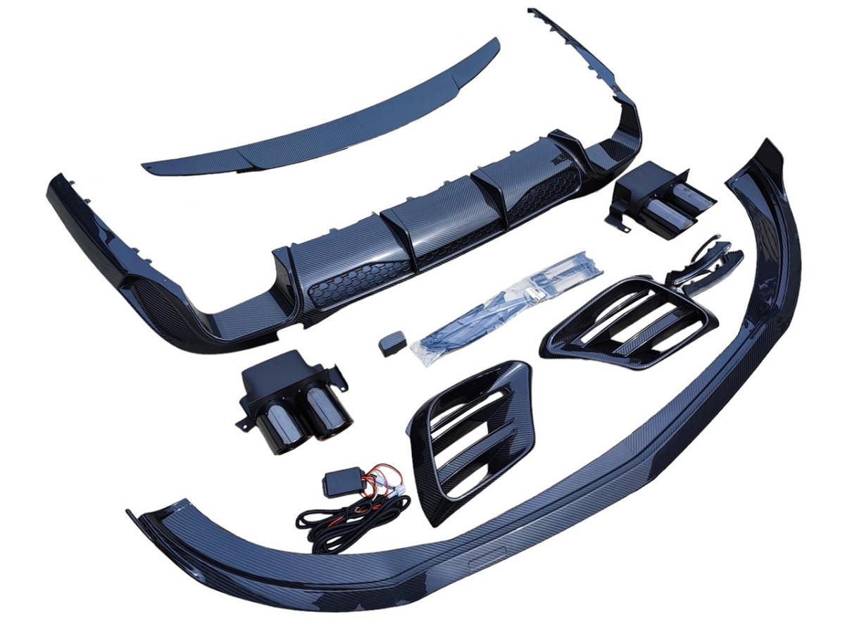 明日着 W223 フロント ダクトカバー LED ディフューザー トランク マフラーカッター カーボン ベンツ Sクラス 即納 カスタム 外装 部品拍卖