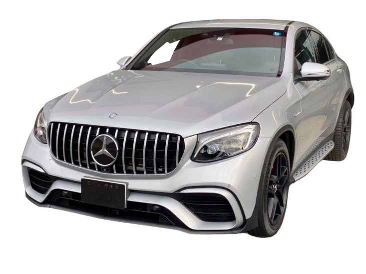 明日着 X253 フロント グリル フェンダー ディフューザー マフラーカッター 前期 GLC63type AMGライン対応 ベンツ GLCクラス クーペ 即納拍卖