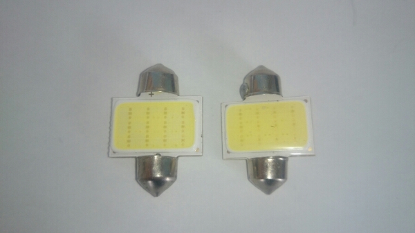 24V COB LED 1.2W T10×31ミリ 2個マップランプ ルームランプ 31mm 全国送料無料拍卖