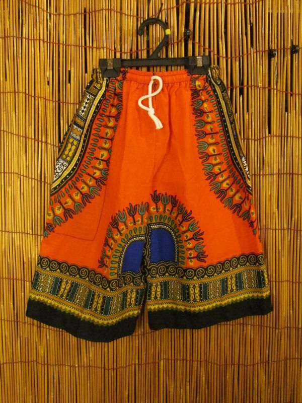 【120cm】③新品*男女兼用*キッズサイズ*アフリカンプリント*ダシキ*パンツ拍卖
