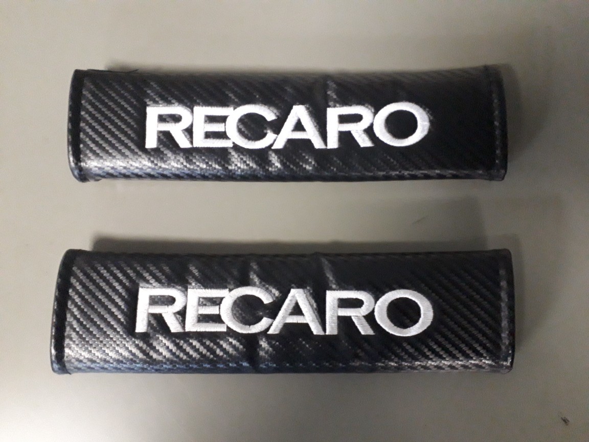 RECARO シートベルトパット(黒)No.mac拍卖