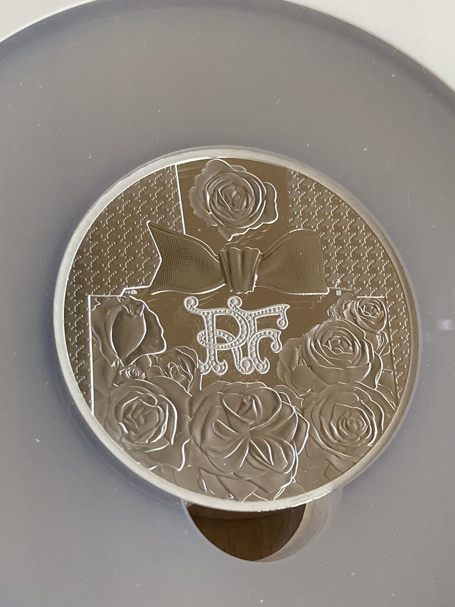 NGC鑑定PF69 Dior公式 ディオール 5オンス銀貨 50ユーロ シルバープルーフコイン フランス造幣局 フレンチミント ミスディオール 香水瓶拍卖