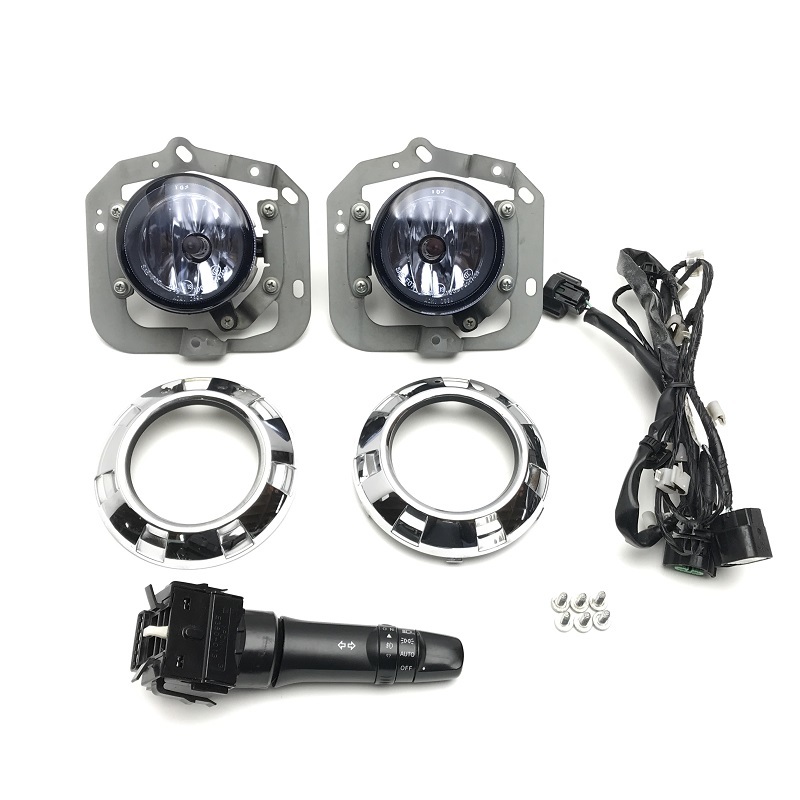 ▼希少 美品 デリカ D5 CV5W CV1W CV2W CV4W 純正 ブルーレンズ フォグランプ 左右セット メッキベゼル スイッチ ハーネス 即決/即納▼拍卖