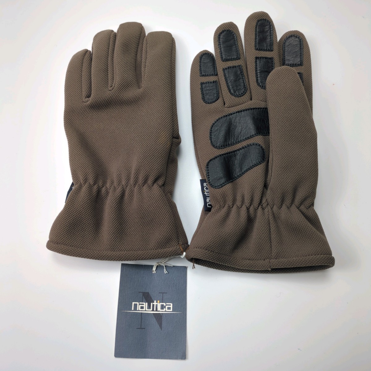 未使用 nautica ノーティカ グローブ レザー カーキ リユース ultramot拍卖