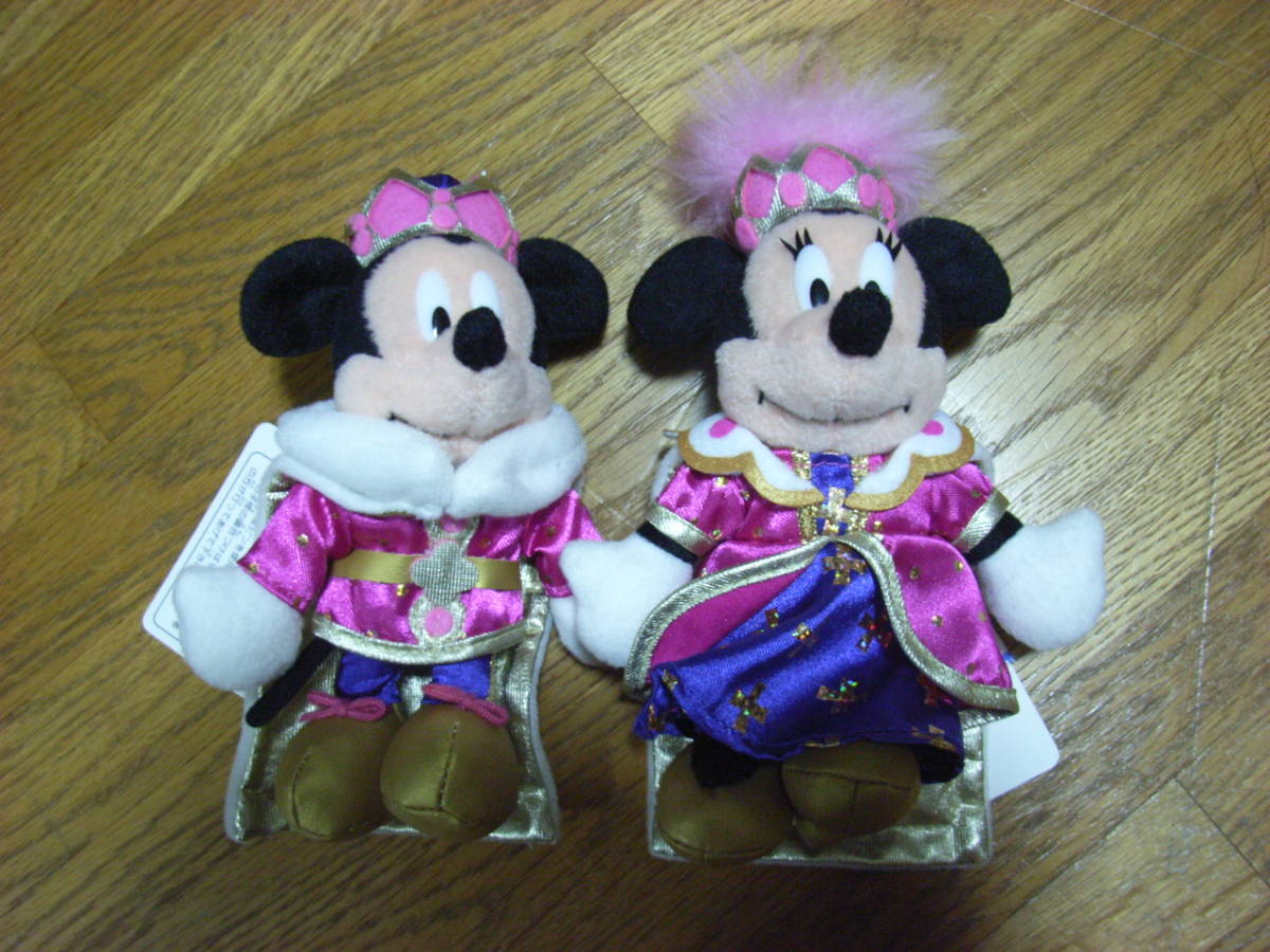 ディズニー★ミッキー&ミニー★ぬいぐるみピンバッジ拍卖