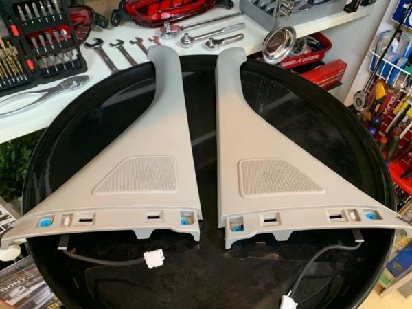 残りわずか!【未使用 トヨタ 純正】アルファード ヴェルファイア 20系 スライドドアガーニッシュ 左右 ツイーター 2個セット拍卖