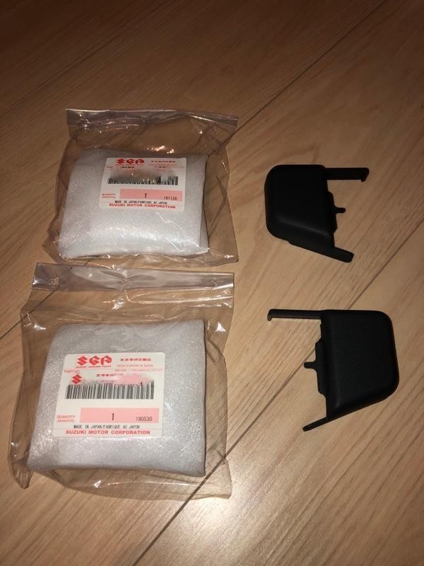 【未使用 スズキ 純正】ジムニー JB23W アジャスタブラケット 左右 各2個セット グレー フロントシートレール固定ボルト隠し拍卖