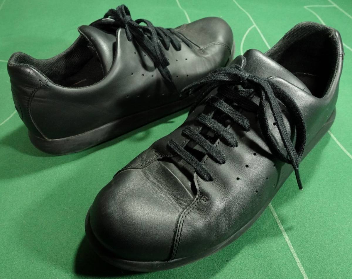 □CAMPER レザー レースアップ 軽量クッションソール PELOTAS XLITE ブラック 41(26.0cm)美品!!!□拍卖
