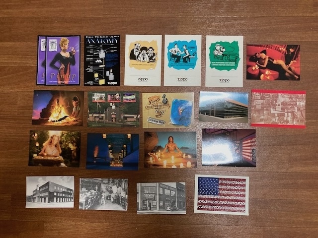 Zippo Vintage Post Card 20枚、未使用品!拍卖