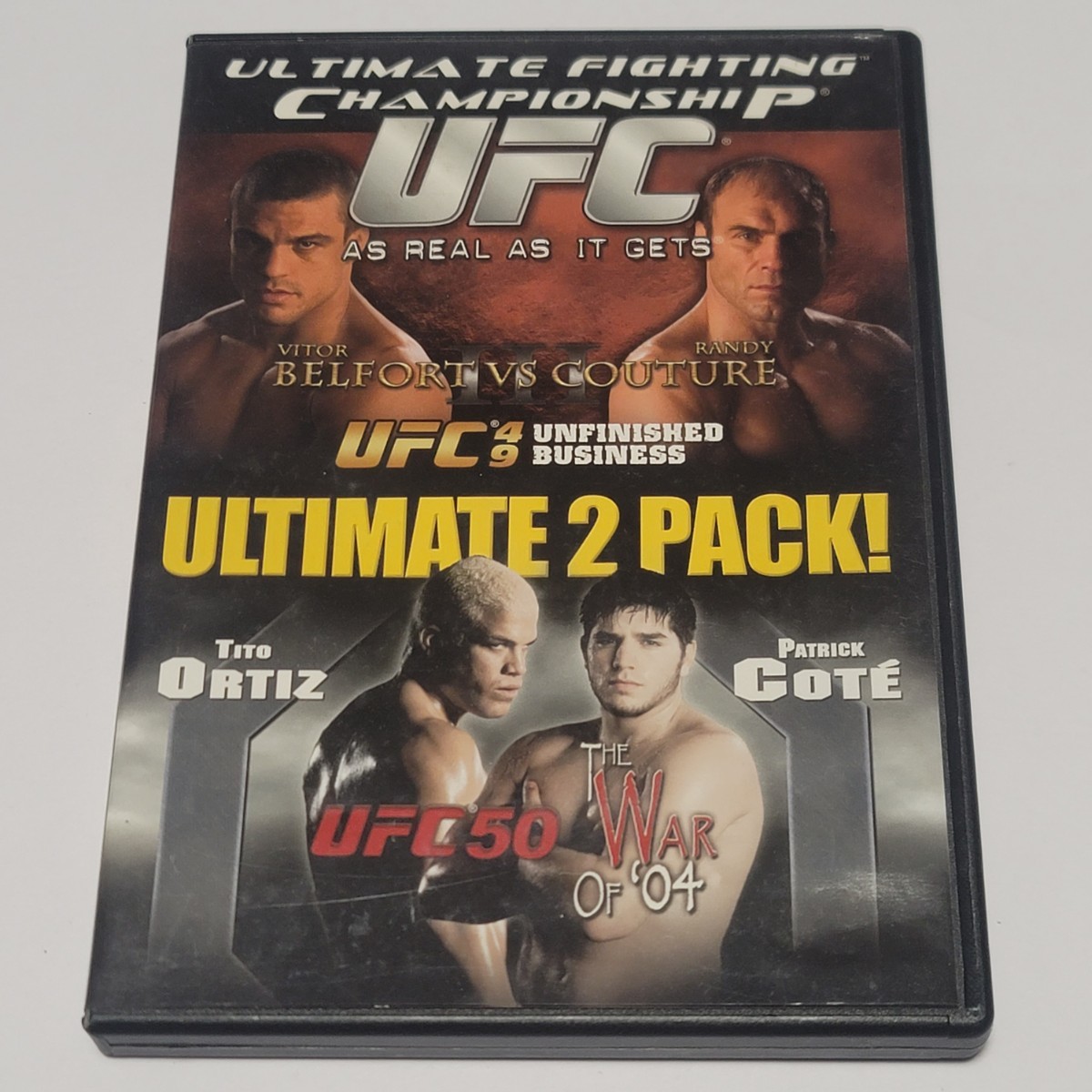 《送料込み》DVD 海外盤 2枚組「UFC 49 UNFINISHED BUSINESS」&「UFC 50 THE WAR OF '04」格闘技拍卖