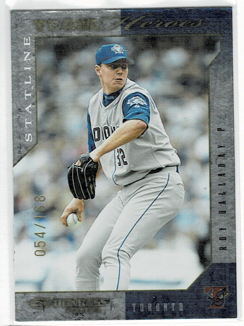 2002 Donruss Team Heroes Roy Halladay Stat Line Season /168拍卖