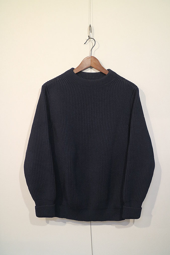 ANDERSEN-ANDERSEN 5GG THE NAVY CREW NECK アンデルセンアンデルセン/クルーネック/ニット/セーター/ネイビー/S拍卖