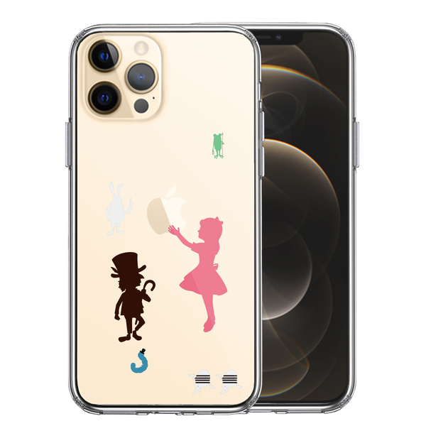 iPhone12Pro ケース クリア アリス ワンダーランド スマホケース 側面ソフト 背面ハード ハイブリッド拍卖