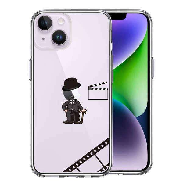 iPhone14Plus ケース クリア 映画パロディ コメディアン 2 スマホケース 側面ソフト 背面ハード ハイブリッド拍卖