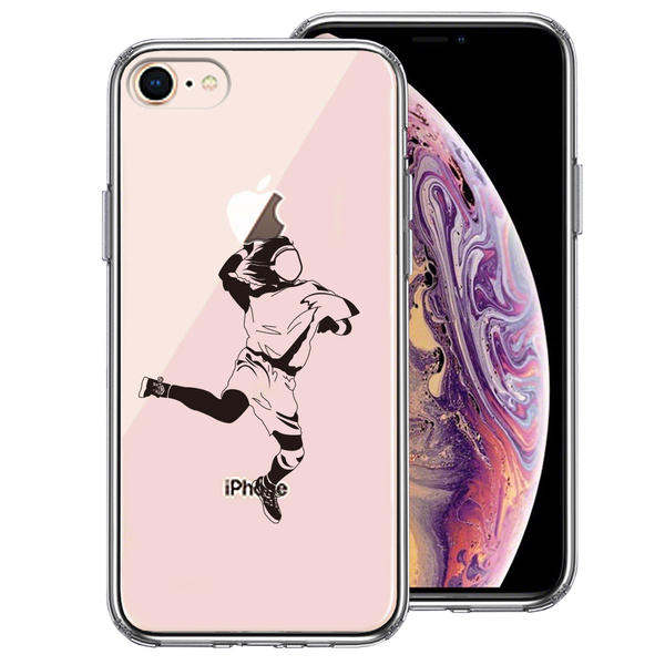 iPhone8 ケース クリア ハンドボール スマホケース 側面ソフト 背面ハード ハイブリッド拍卖