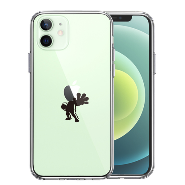 iPhone12mini ケース クリア 映画パロディ 天才 格闘家 2 スマホケース 側面ソフト 背面ハード ハイブリッド拍卖