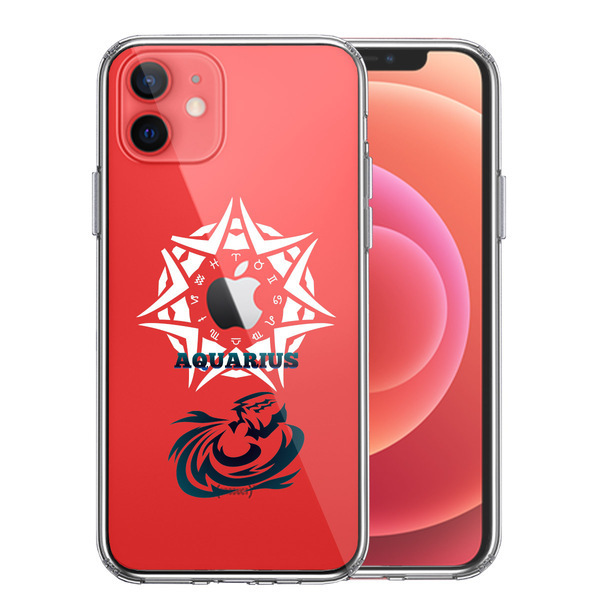 iPhone12 ケース クリア 水瓶座 みずがめ座 スマホケース 側面ソフト 背面ハード ハイブリッド拍卖