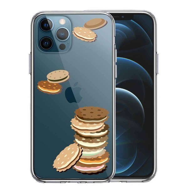 iPhone12Pro ケース クリア ビスケット スマホケース 側面ソフト 背面ハード ハイブリッド拍卖