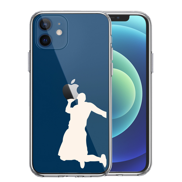 iPhone12 ケース クリア バスケット ダンクシュート2 白 スマホケース 側面ソフト 背面ハード ハイブリッド拍卖