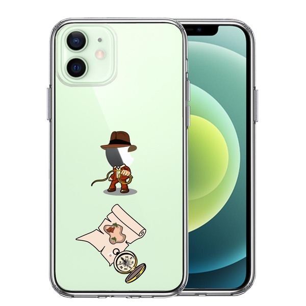iPhone12mini ケース クリア 冒険家 2 スマホケース 側面ソフト 背面ハード ハイブリッド拍卖