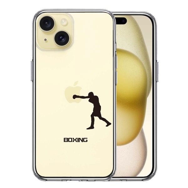 iPhone15Plus ケース クリア ボクシング ボクサー スマホケース 側面ソフト 背面ハード ハイブリッド拍卖