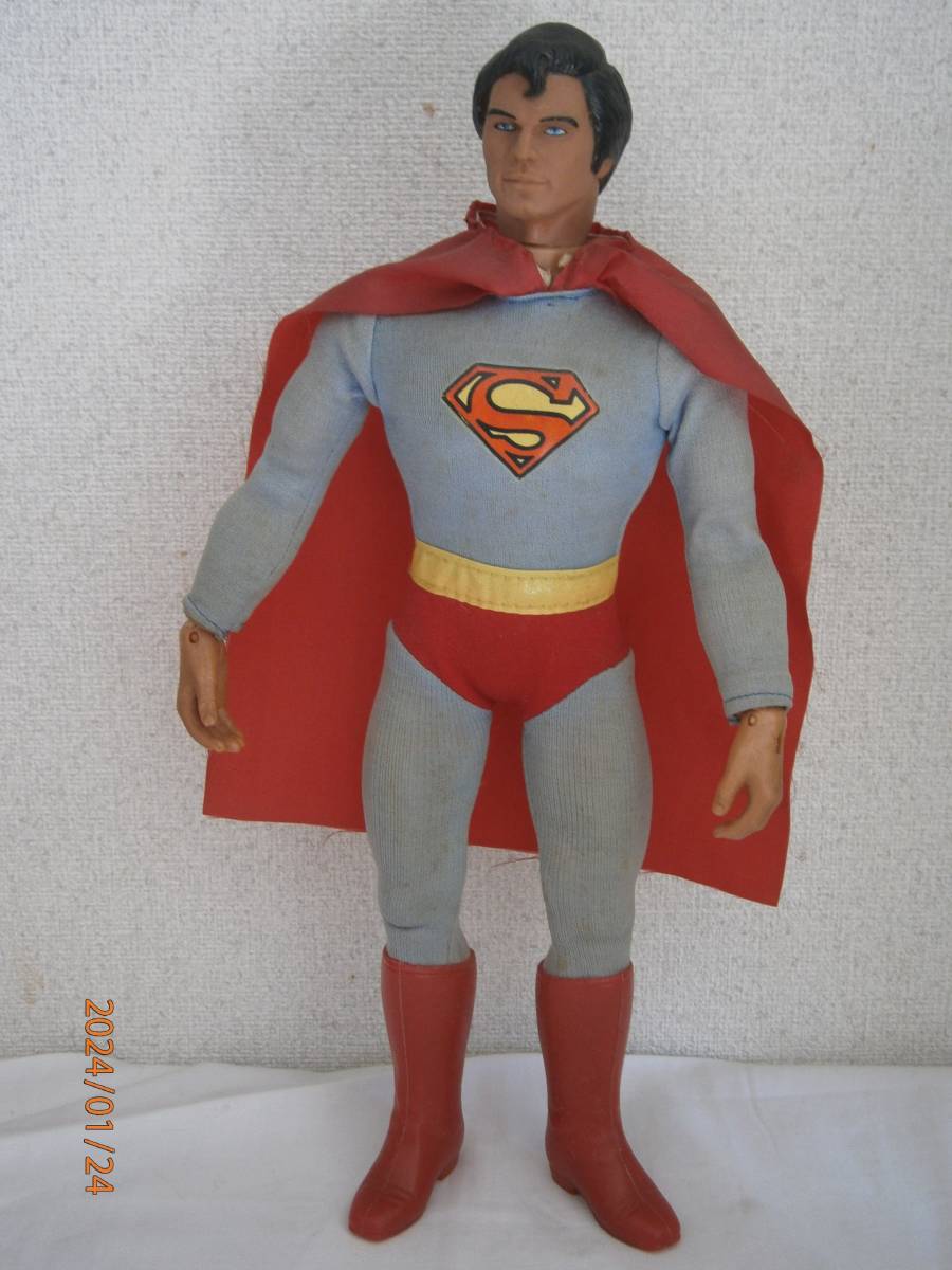超激レア!アンティーク スーパーマン フィギュア 自立 関節曲がり 31cm拍卖