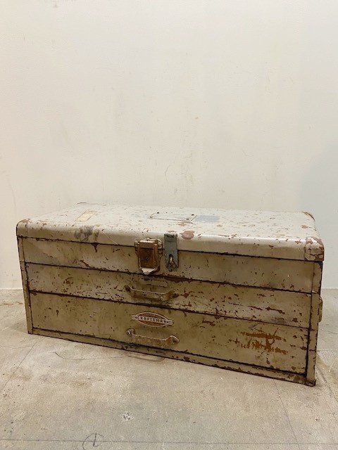 アメリカ ヴィンテージ ツールボックス CRAFTSMAN 工具箱 道具入れ インテリア ガレージ アメリカン雑貨 ディスプレイ 大型【9830】拍卖