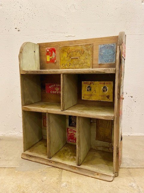 アメリカ ヴィンテージ アンティーク シェルフ 飾り棚 キャビネット インテリア ディスプレイ 店舗什器 ジャンク アメリカン雑貨【9933】拍卖