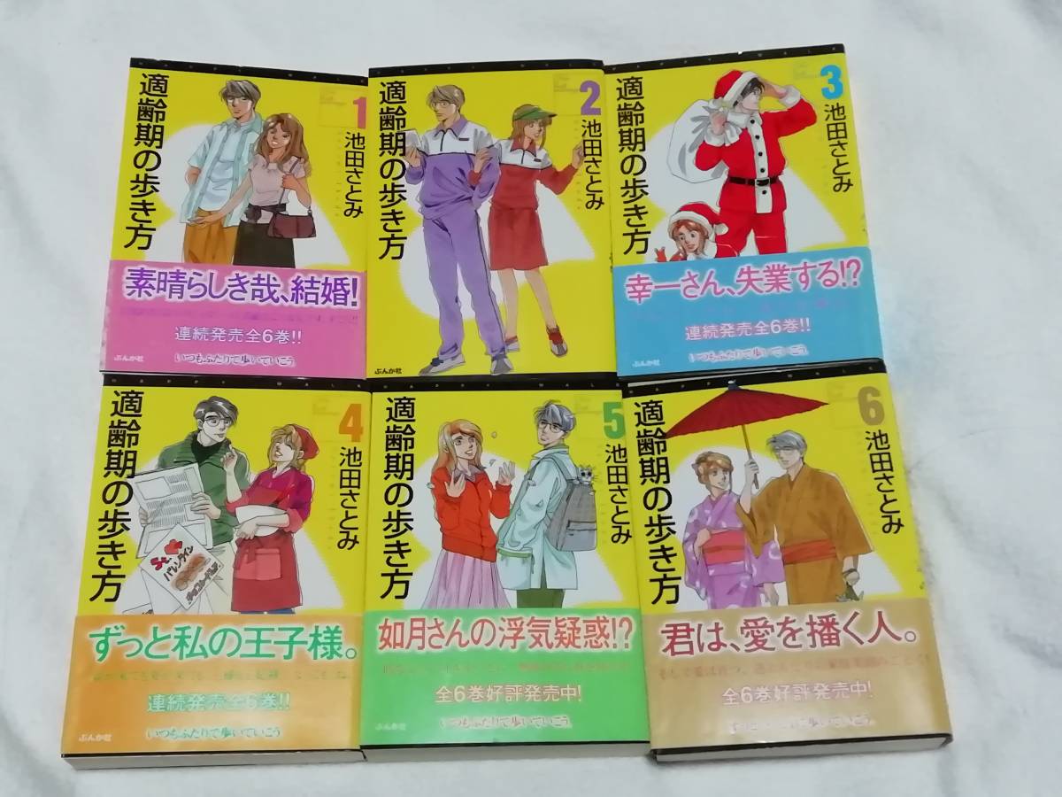 即決、池田さとみ 文庫『適齢期の歩き方』全6巻拍卖