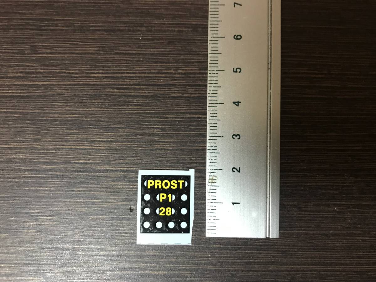 ※【一部使用】 1/43デカール Museum Collection ピットボード・プロスト拍卖