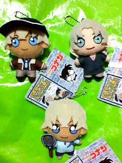 名探偵コナン キーチェーン マスコット 3種 安室透 ベルモット バーボン 10cmぬいぐるみ拍卖