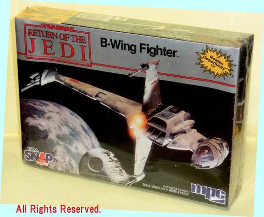 ▲▲#1-1974 B-Wing Fighter★MPC製スナップモデル★プラモデルキット・一次流通 新品メーカーシュリンク未開封未組立超貴重レア拍卖