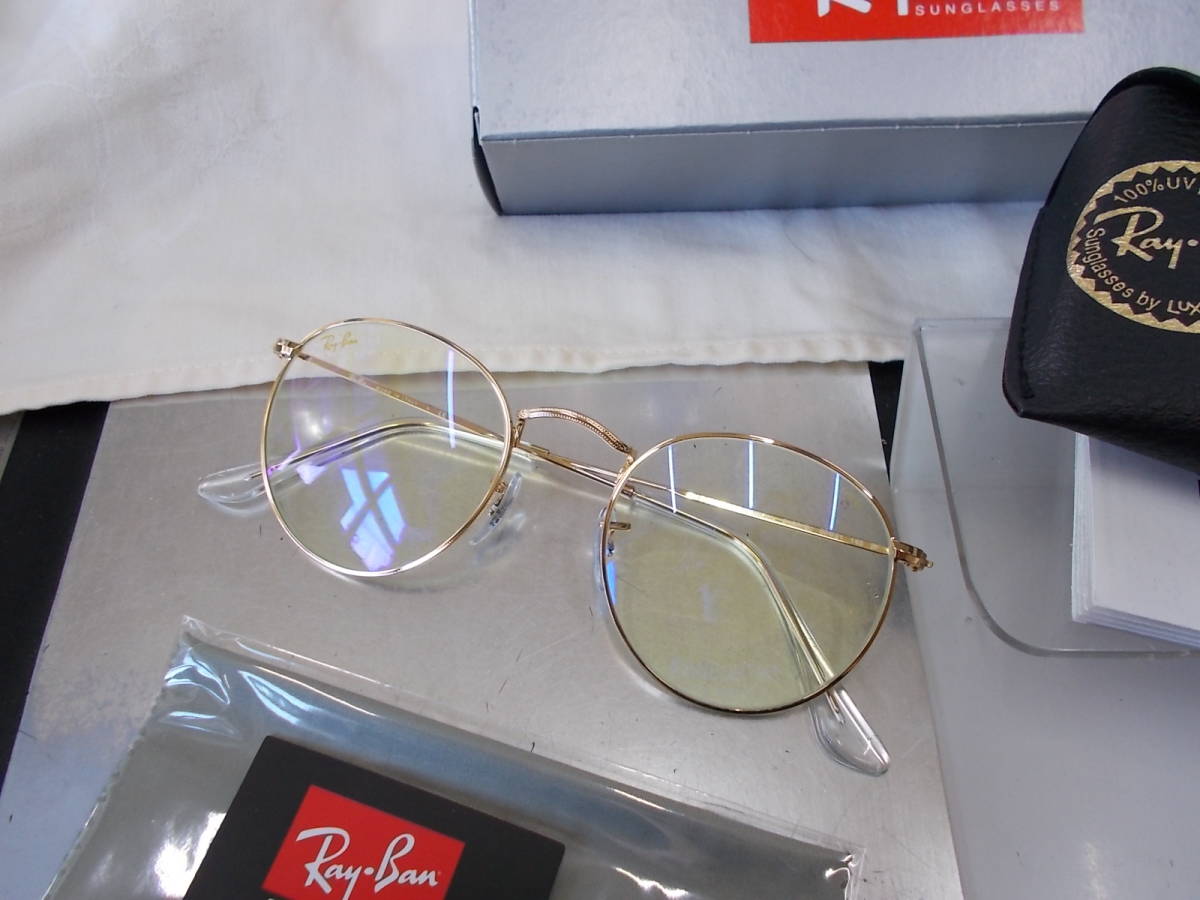 レイバン RayBan ラウンドメタル ボストン EVOLVE 調光 サングラス RB3447-9196/BL-50size お洒落拍卖