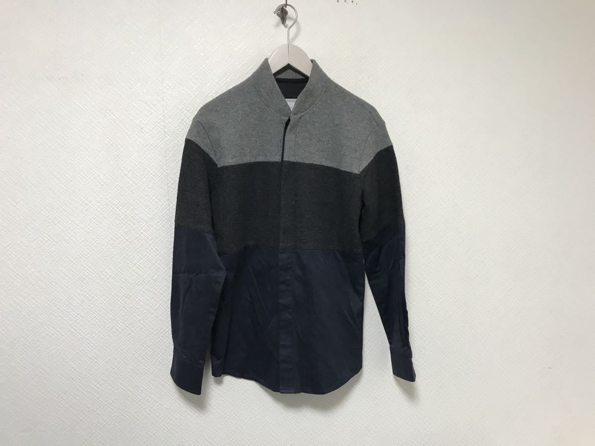 本物スティルグッドSTILLGOODコットンニットドレス長袖シャツサーフアメカジストリートビジネススーツメンズグレー紺ネイビーSブルガリア製拍卖