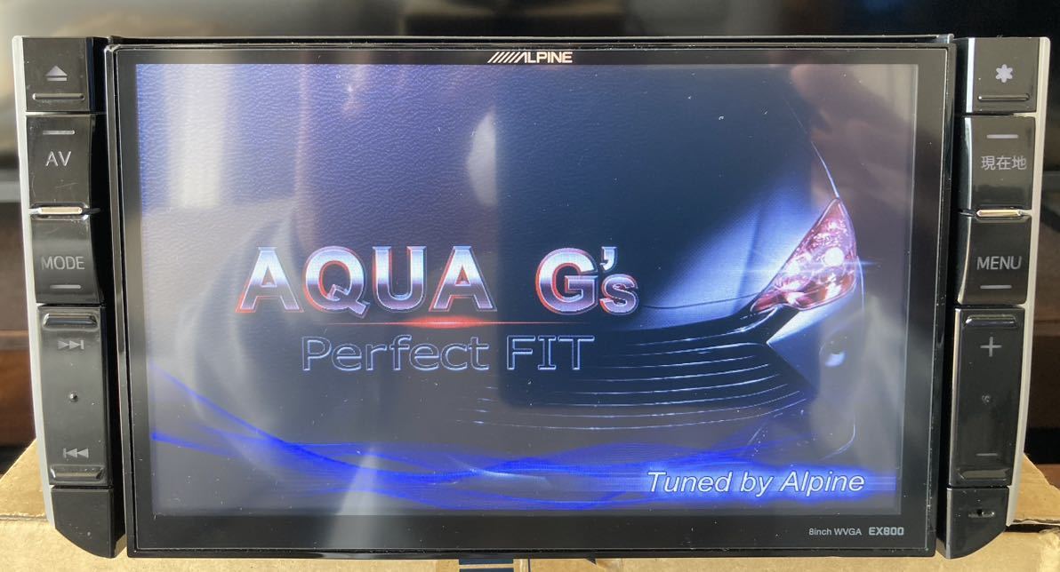 【2016年版】アルパイン EX800 10前期 アクア G's ピアノブラックパーフェクトフィット 新品地デジフィルム GPS ステリモ バックカメラ変換拍卖