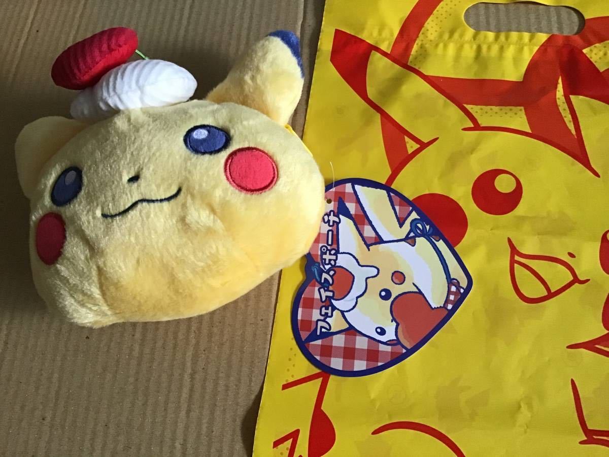 ポケモンセンター限定品 ピカチュウ フェイスポーチ ポケモン バレンタイン 2024 モロゾフ 新品 未使用品拍卖