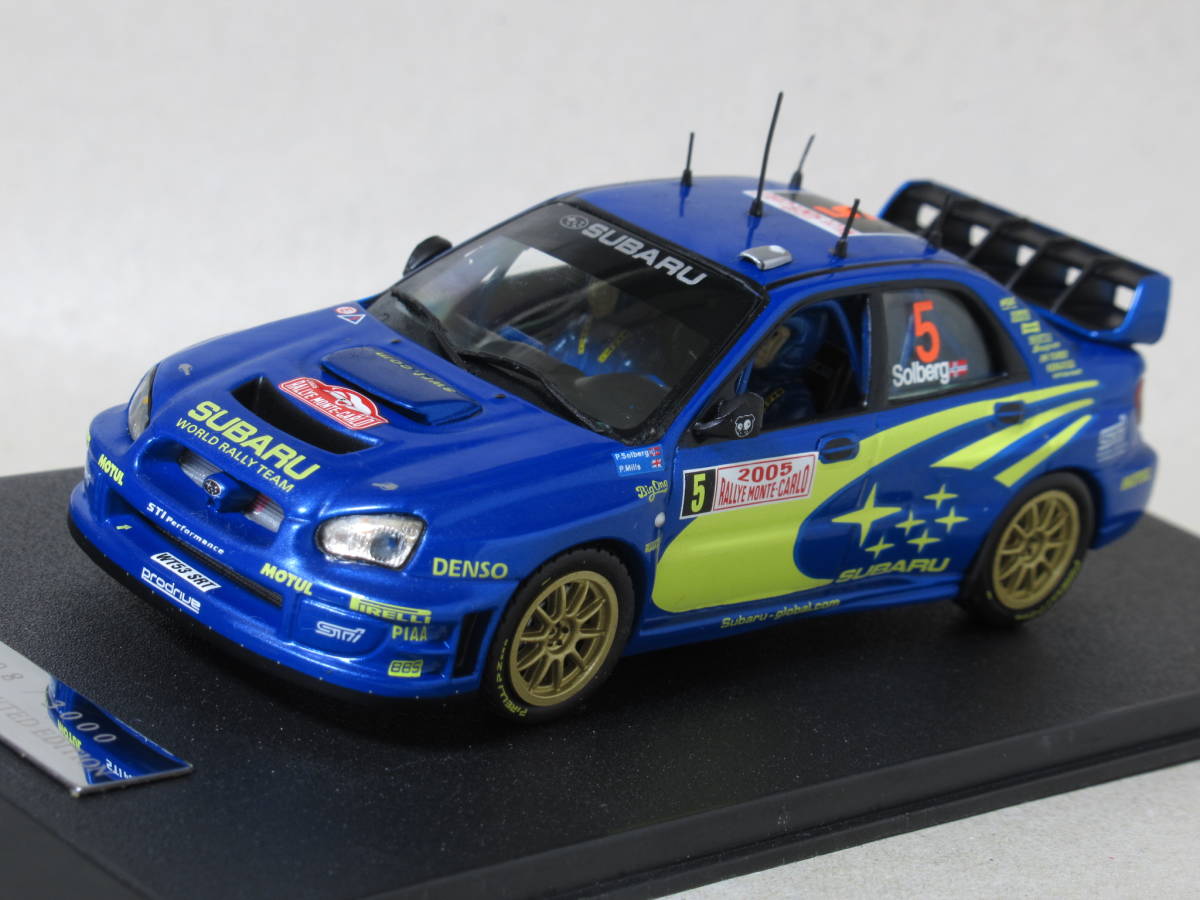 1/43 プロドライブ特注 スバル インプレッサ WRC #5 P.ソルベルグ モンテカルロラリー 2005 (ミニチュアカーキーリング付)拍卖