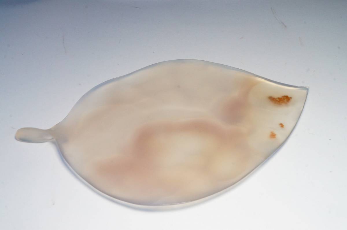 【即決特別価格!早い者勝ちです!】希少!35年前の貴重在庫!天然瑪瑙「菓子皿」彫刻研磨【甲府で彫刻研磨】拍卖