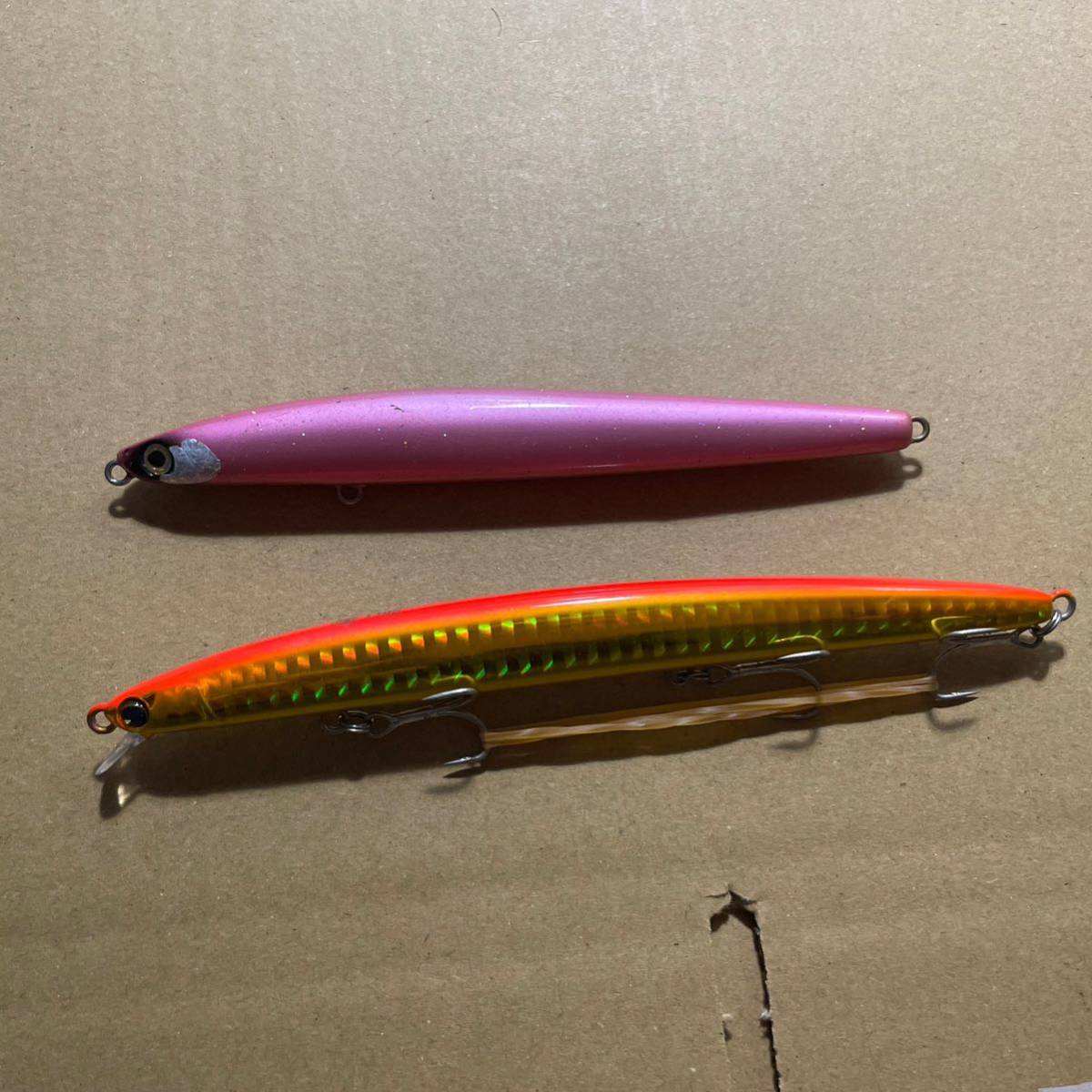 送料無料 中古 シマノ トライデント115S アイマ ima ko コウ130s 2個 スリム系ルアー拍卖