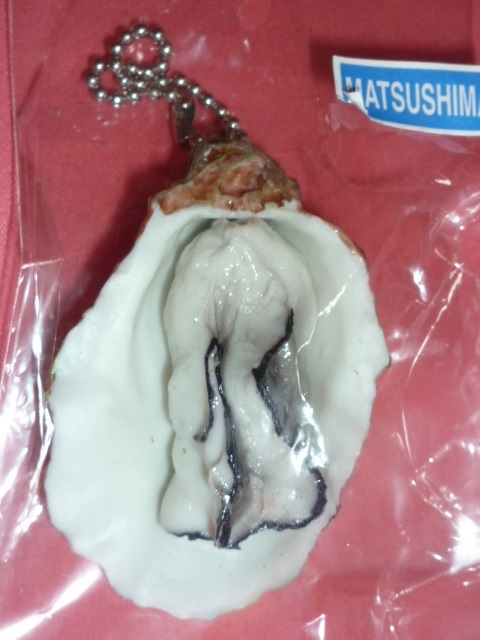 激レア!カワイイ♪ 宮城県 松島牡蠣 殻付き 牡蠣 マスコットキーチェーン☆拍卖