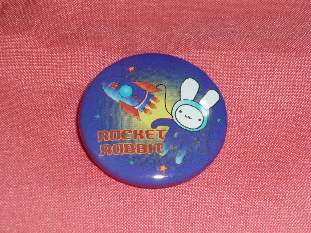 激レア!カワイイ♪ ROCKETRABBIT ロケットラビット うさぎ 缶バッジ☆拍卖