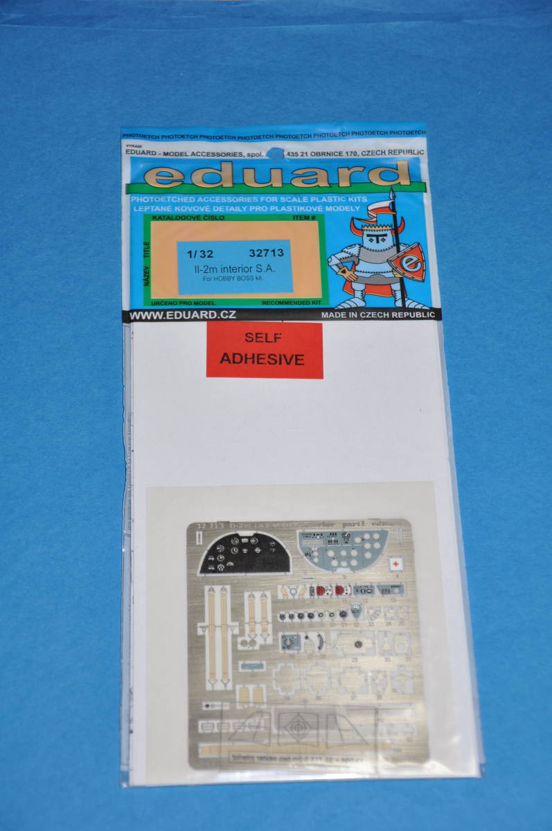 エデュアルド 1/32 Il-2m シュトゥルモヴィク 複座型 計器盤 内装 HOBBY BOSS ホビーボス 用 エッチングパーツ Eduard 32713 Ilyushin Il-2拍卖