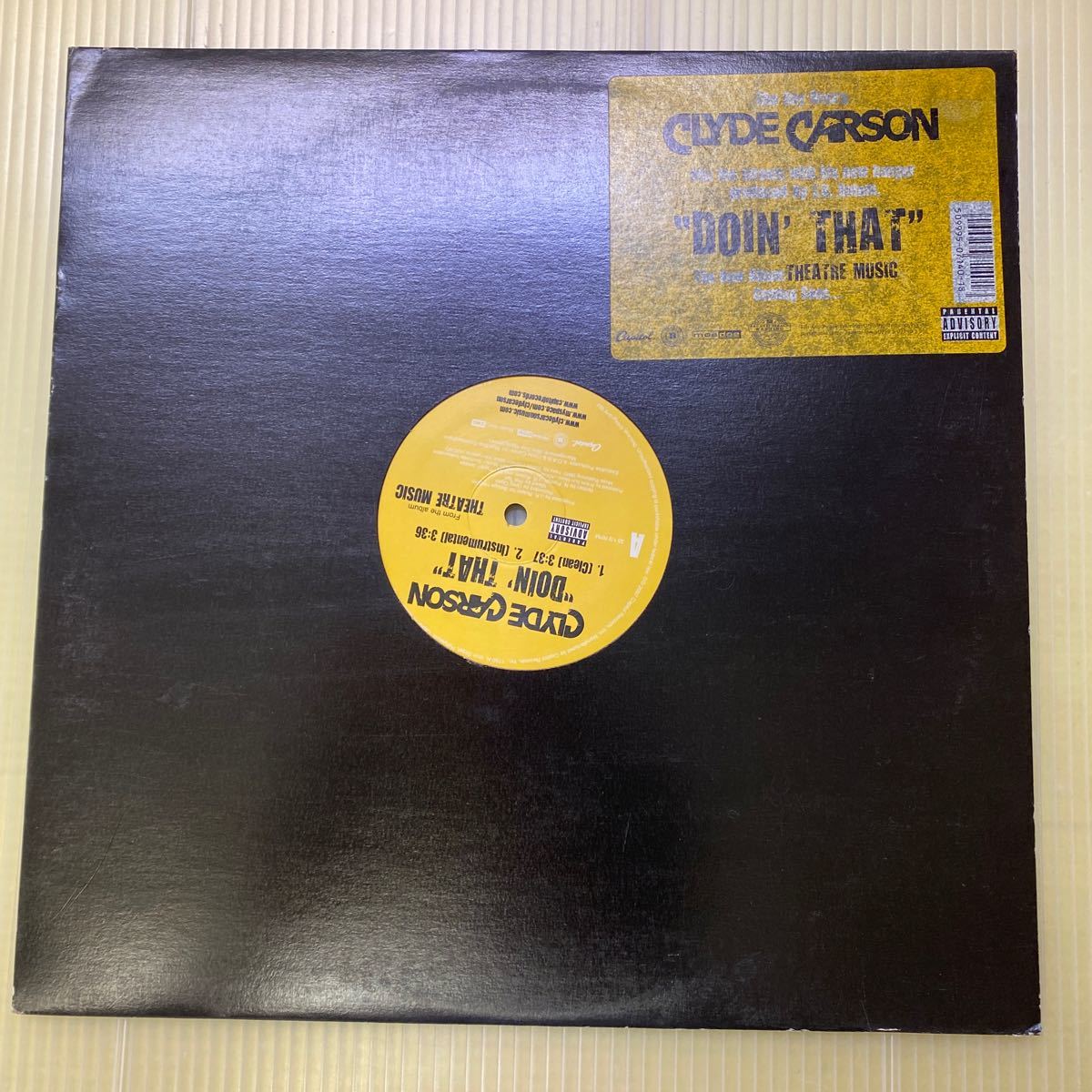 【同梱可】☆彡 Clyde Carson ☆ Doin' That (LP) ★061008★ Capitol Records 50999 5 06523 1 0拍卖