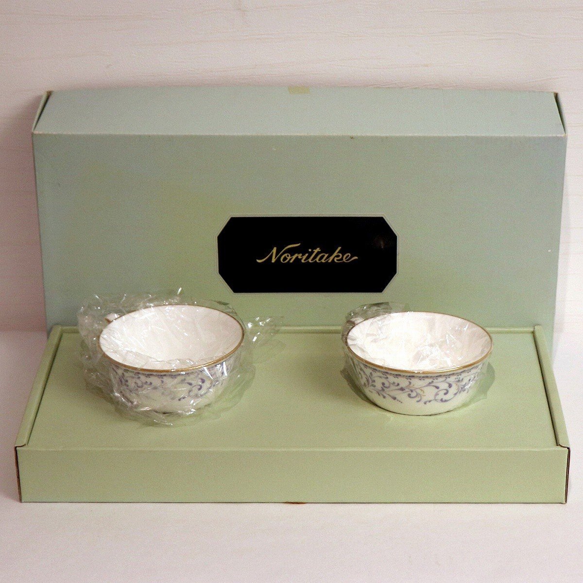 Noritake・ノリタケ・ペア・ティーカップ&ソーサー・セット・No.200706-35・梱包サイズ60拍卖