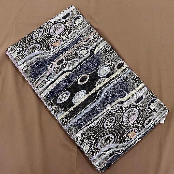 浜辺模様・蟹・袋帯・No.171002-06・梱包サイズ60拍卖