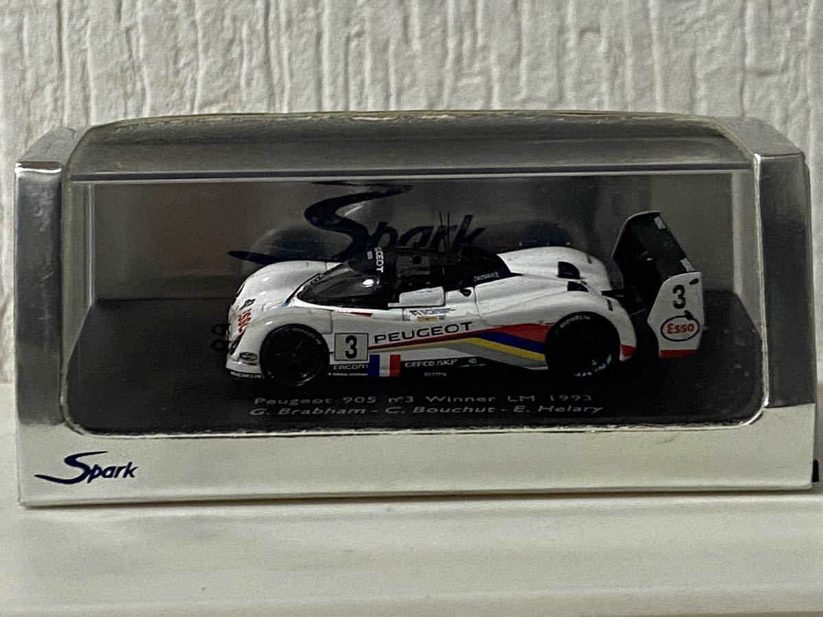 スパーク 1/87 プジョー 905 ルマン24h 優勝 1993 #3 Spark Peugeot 905 Le Mans Winner Brabham拍卖