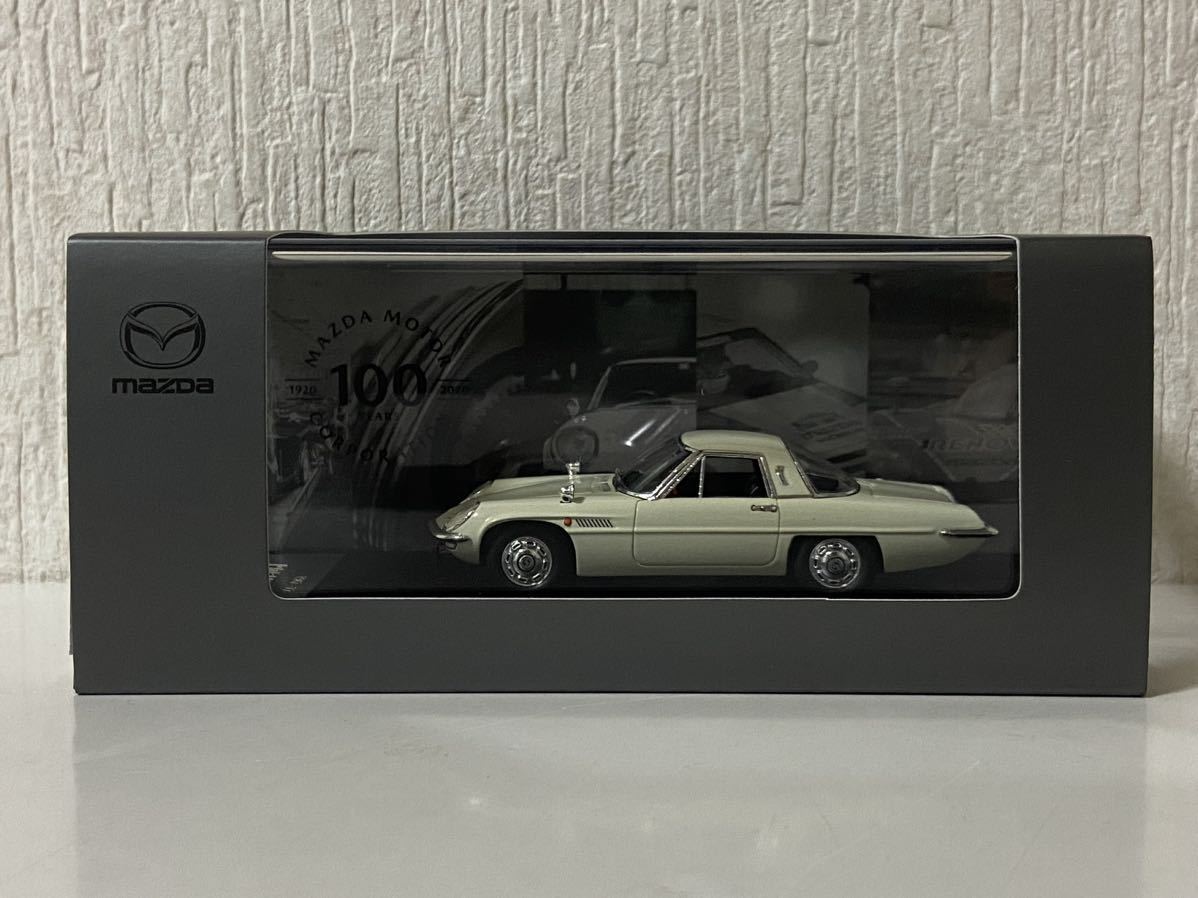 ディーラー特注 1/43 マツダ コスモスポーツ 1967-1972 ホワイト MAZDA COSMO SPORT 100th 100周年記念拍卖