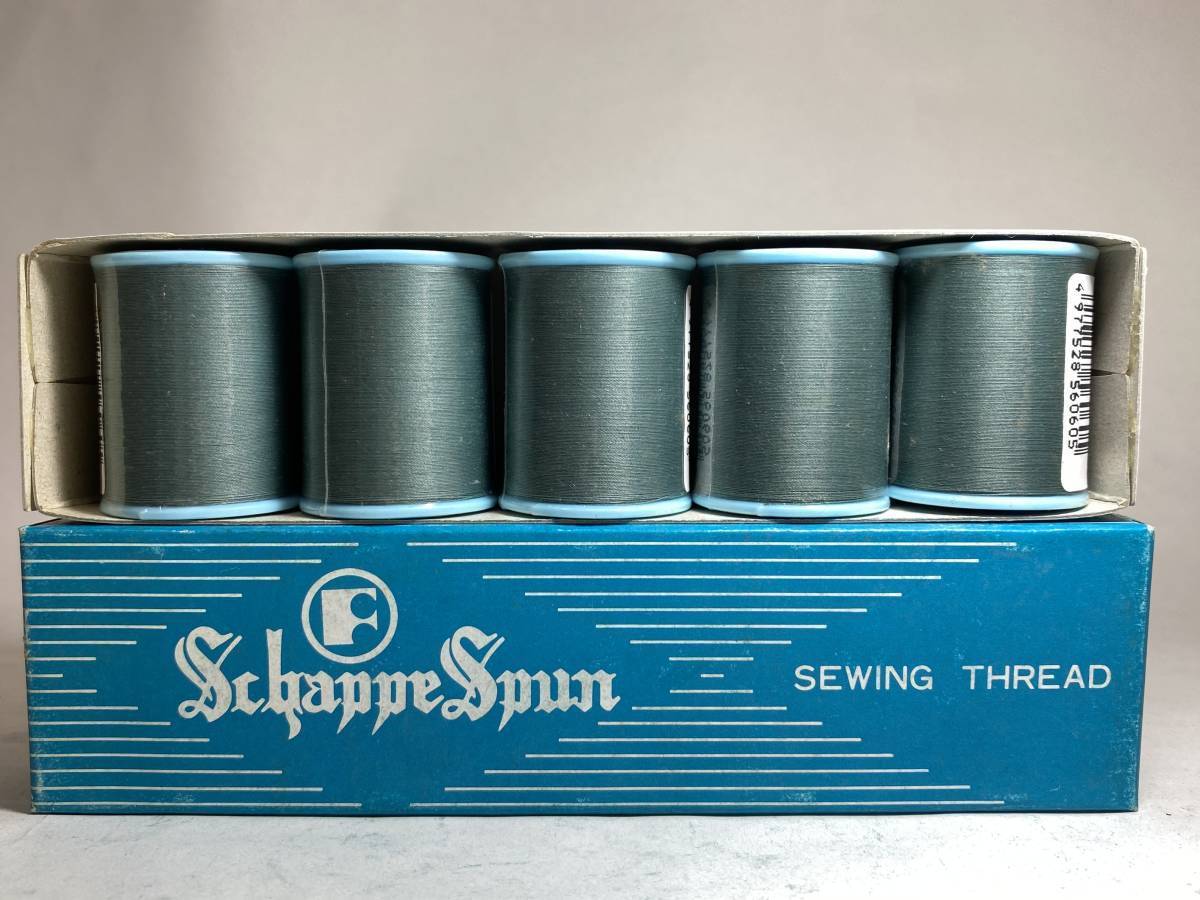 (志木)在2 (60 緑)未使用★フジックス シャッペスパン ミシン糸 200m ×5点 #60番/普通地用 ミシン糸拍卖