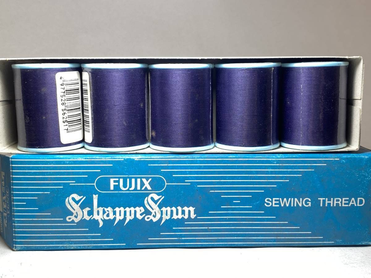 (志木)在6 (251紫) 未使用★フジックス シャッペスパン ミシン糸 200m ×5点 #60番/普通地用 ミシン糸拍卖