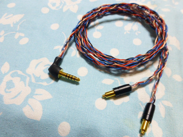 SHURE SRH1840 SRH1540 SRH1440 MOGAMI 2799 八芯 ブレイド編 4.4mm5極 L字 ( 黒スリーブ 3.5mm 2.5mm 可) K9 Pro ESS WM1A 1Z Fiio M17拍卖